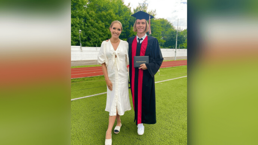 Катерина Осадча з сином