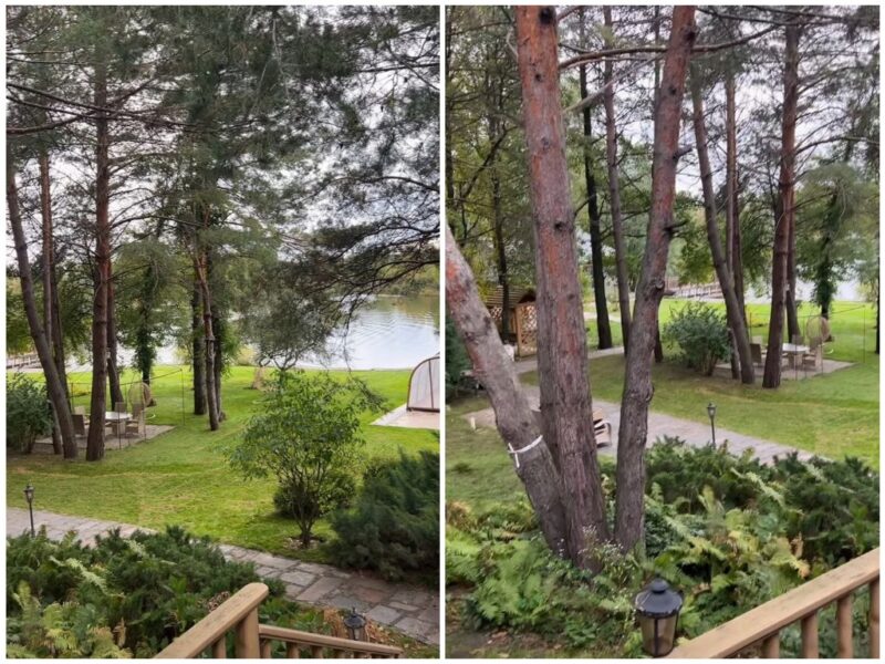 Оля Полякова повернулася додому та показала свій величезний маєток на березі Дніпра