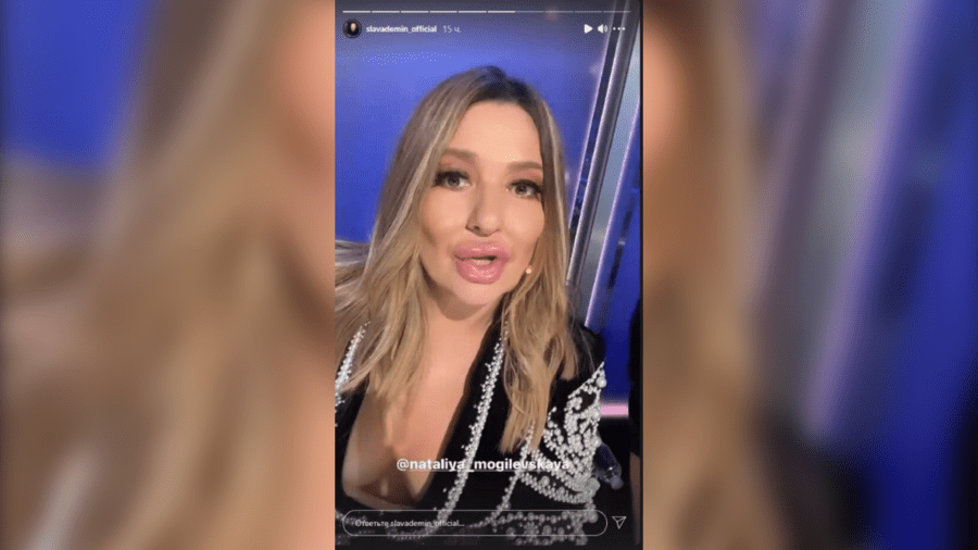 Слава Дьомін пожартував над Наталею Могилевською і опублікував кадри, на яких у зірки величезні губи