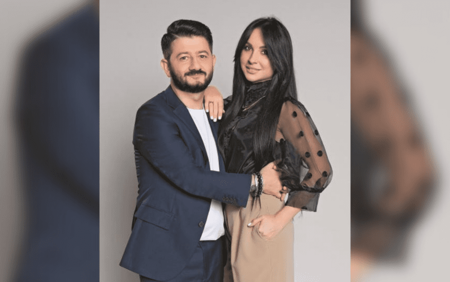 Михайло Галустян зі своєю дружиною