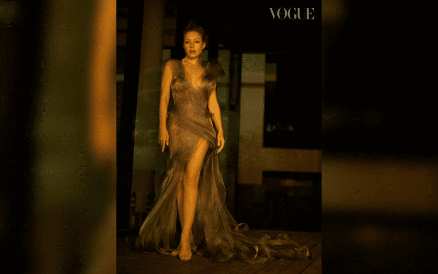 Сукня від Lever Couture схожа на велику та м'яку хмару, яка обережно огортає тіло Тіни Кароль