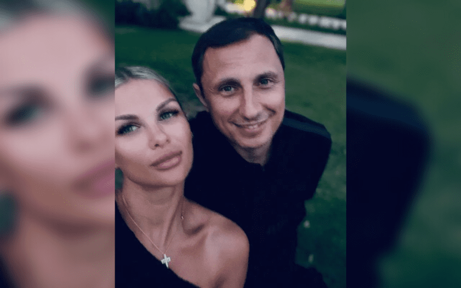 Вадим Галигін зі своєю дружиною