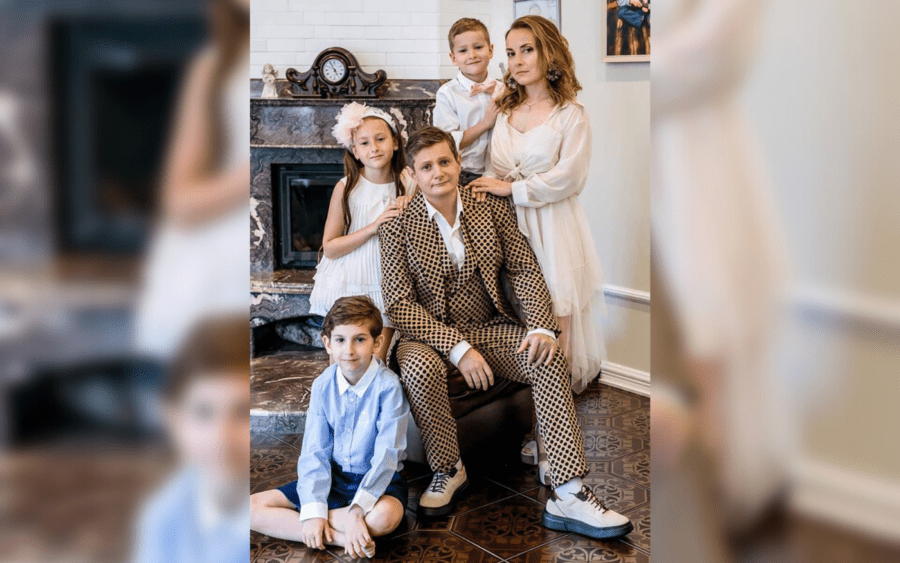 Євген Сморигін зі своєю сім'єю