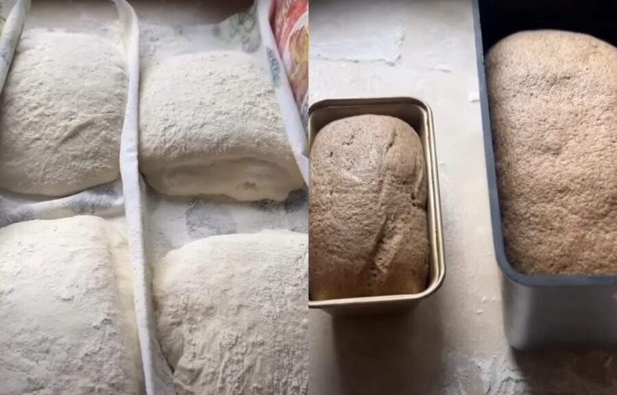 Оля Полякова спекла хліб