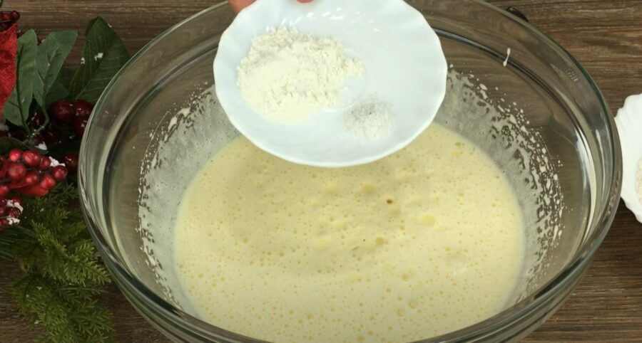 Додайте олію та розпушувач