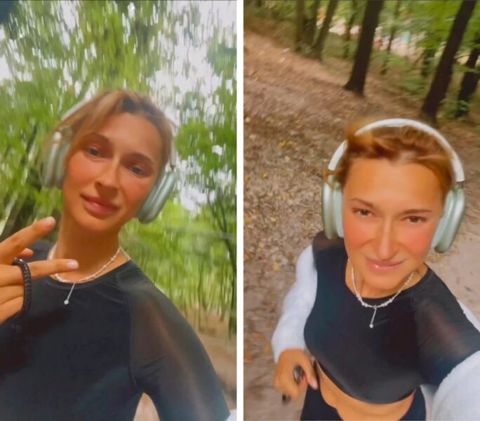 Тетяна Решетняк зняла на відео свою пробіжку