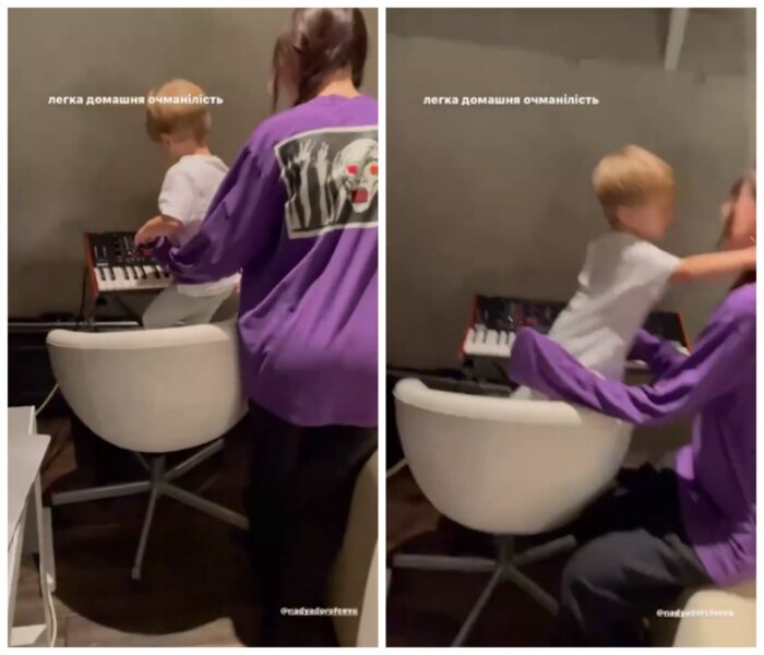 Кацурін показав підписникам, як його новоспечена дружина бавиться з сином