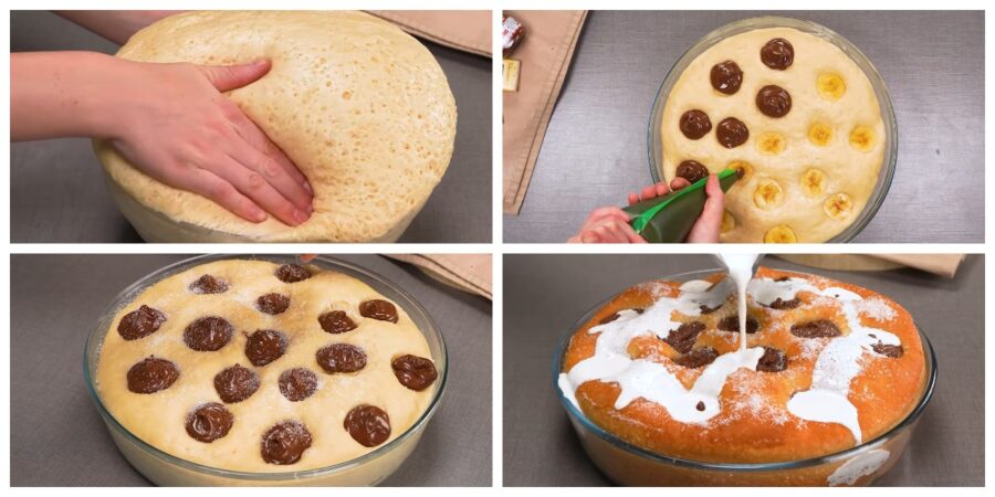 Банановий пиріг з нутеллою