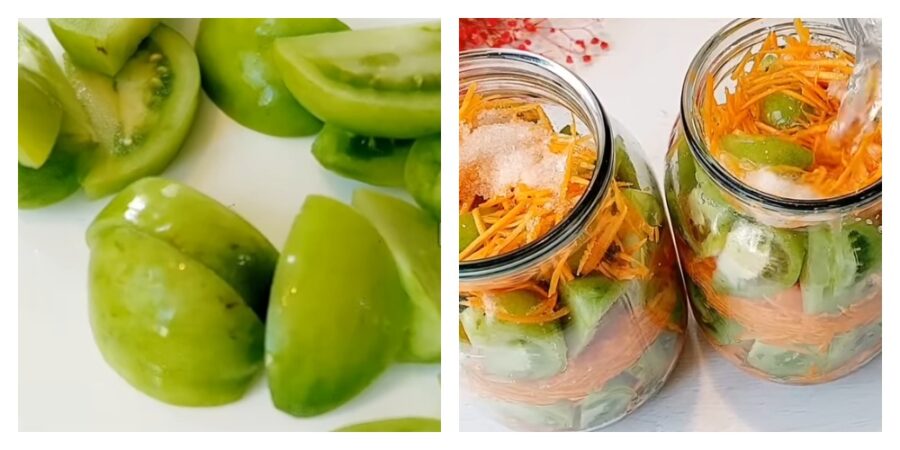 Салат із зелених помідорів