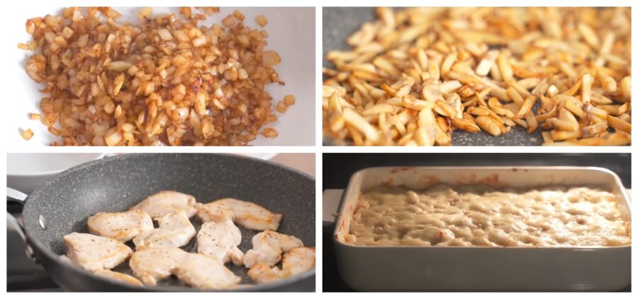 Жульєн з куркою та грибами