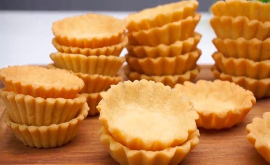 Пісочні корзинки для салатів, закусок і намазок