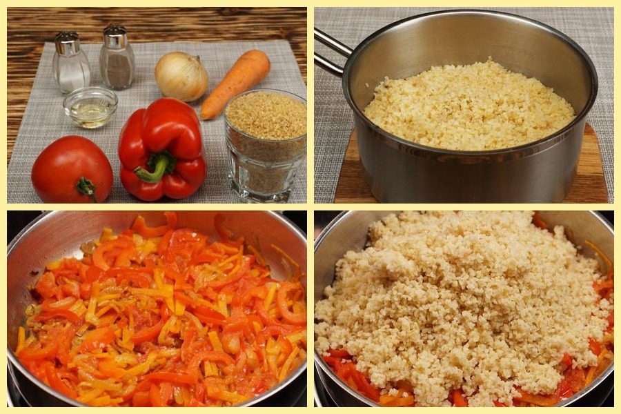 Насичений та ароматний булгур з овочами