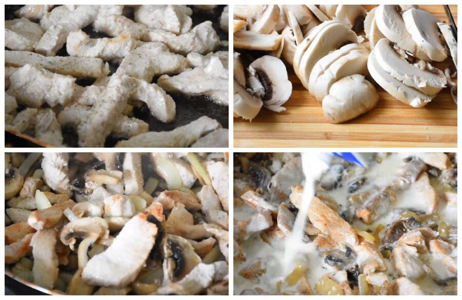 Соковита індичка, запечена у грибному соусі