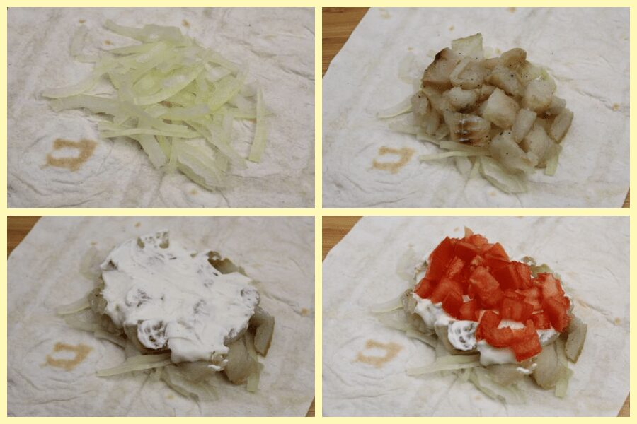 Оригінальна закуска з риби в лаваші