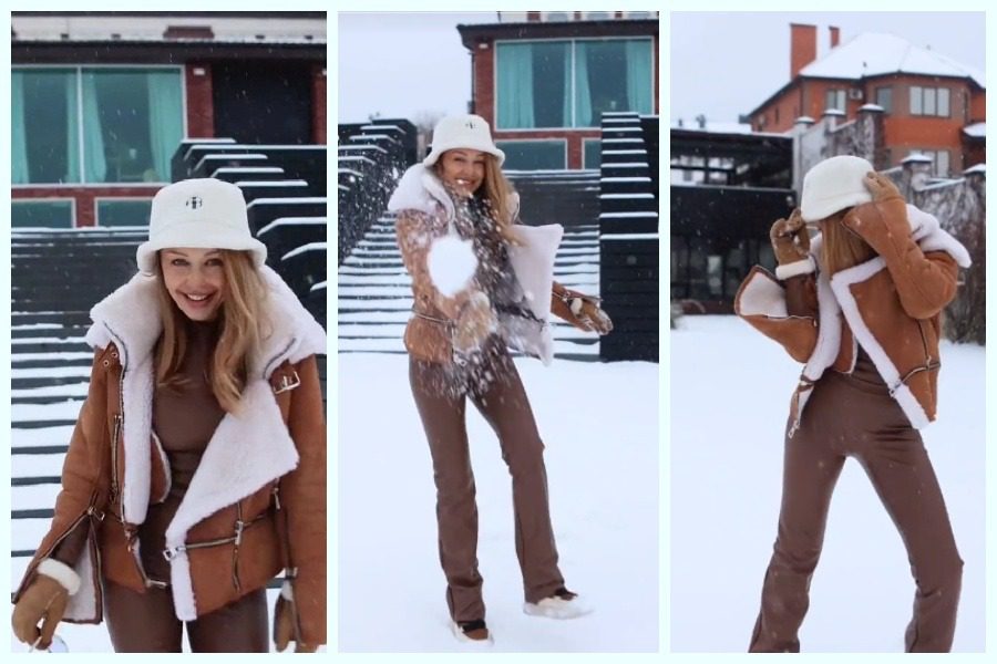 Тіна Кароль станцювала на снігу і приземлилась на спину