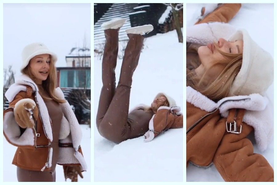 Тіна Кароль станцювала на снігу і приземлилась на спину