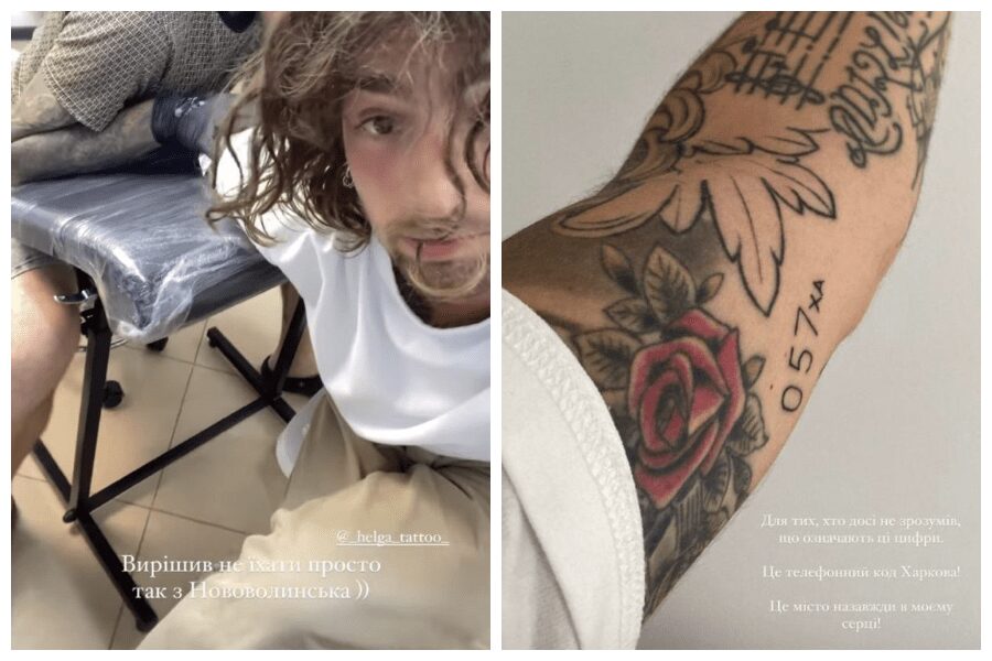 Володимир Дантес після розлучення з Дорофєєвою набив тату на обличчі