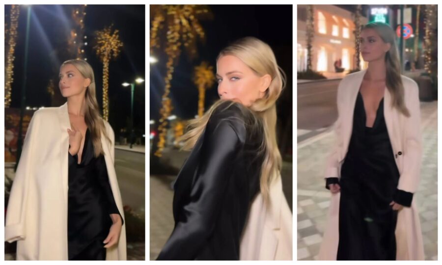 Онука Ротару Соня Євдокименко показала, як відзначила Різдво та показалась у стильній сукні