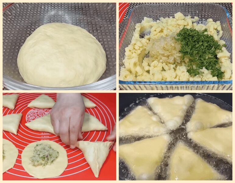 Пиріжки-трикутники з неймовірно м'якого тіста