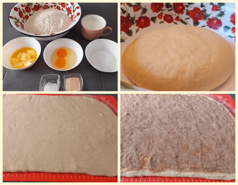 Замішала тісто на улюблені булочки з сирним кремом та корицею