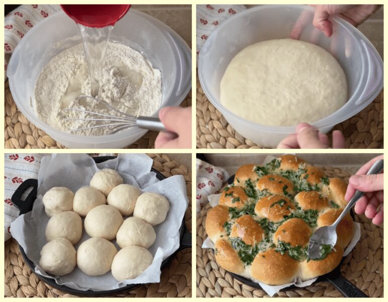 Доповнюю борщ ароматними пампушками з часником