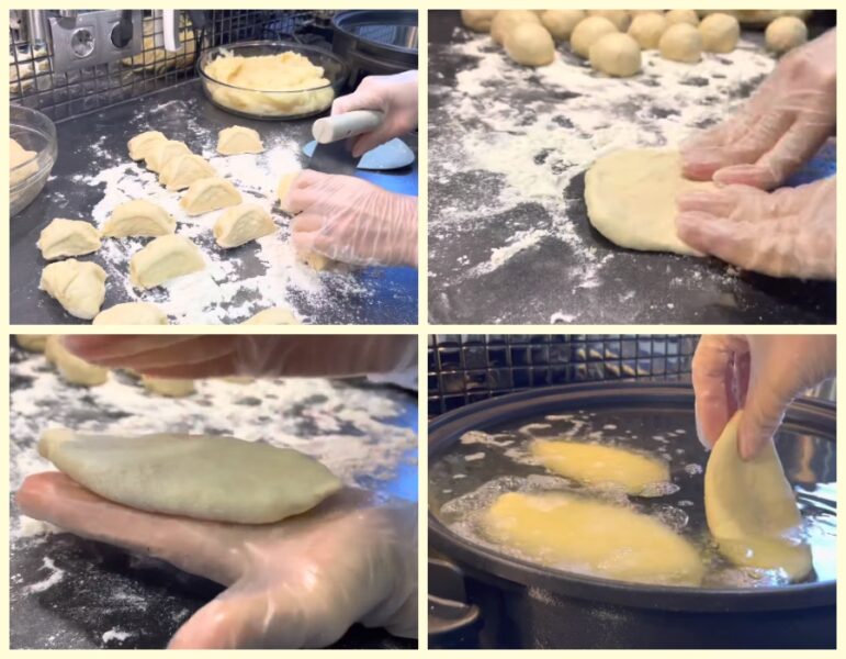 Смажені пиріжки на сметані з легкою кислинкою