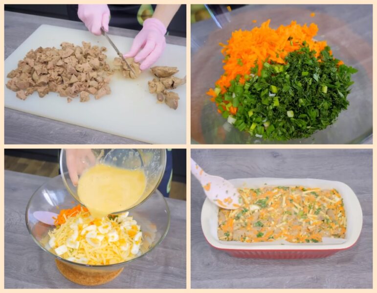 Рецепт запіканки з курячої печінки