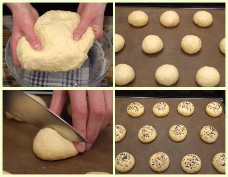 Замішую бездріжджове тісто та посипаю насінням