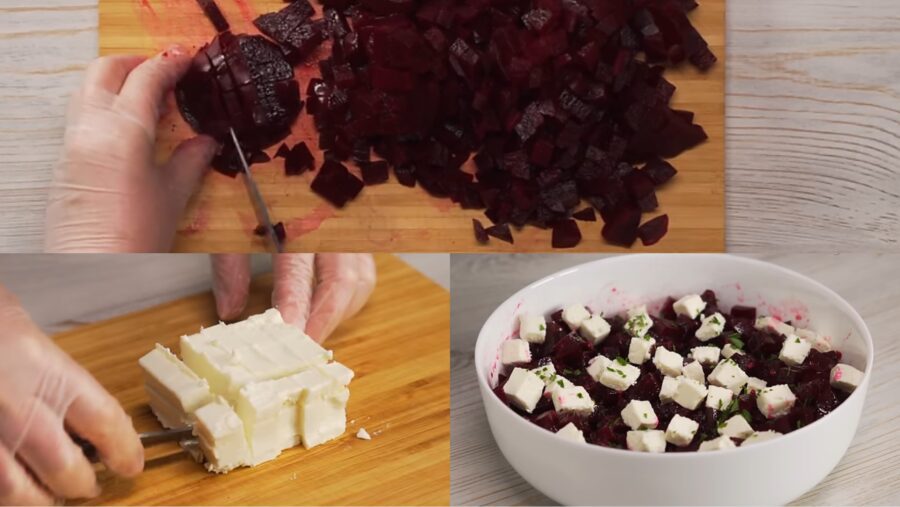 Буряковий салат з фетою та горіхами. Неймовірна смакота 