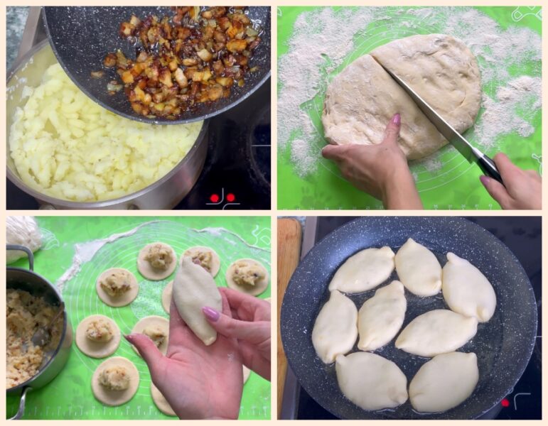 Смажені пиріжки з картоплею