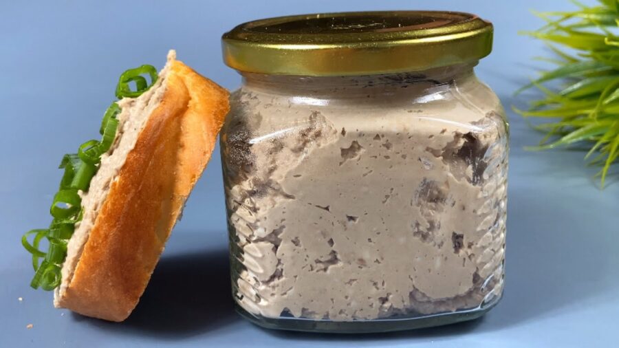 Рецепт ніжного паштету з печінкою та грибами