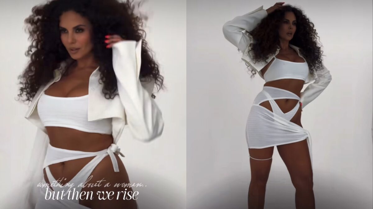 Настя Каменських показала фігуру у відкритій сукні 