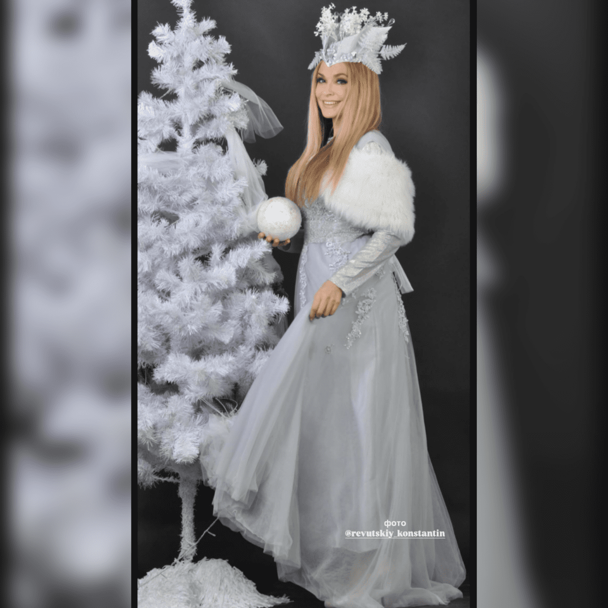 Ольга Сумська принарядилася в образ Снігової Королеви 