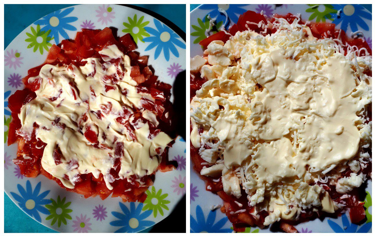 Кулінари розповіли, як приготувати смачний салат з помідорами та плавленим вершковим сиром