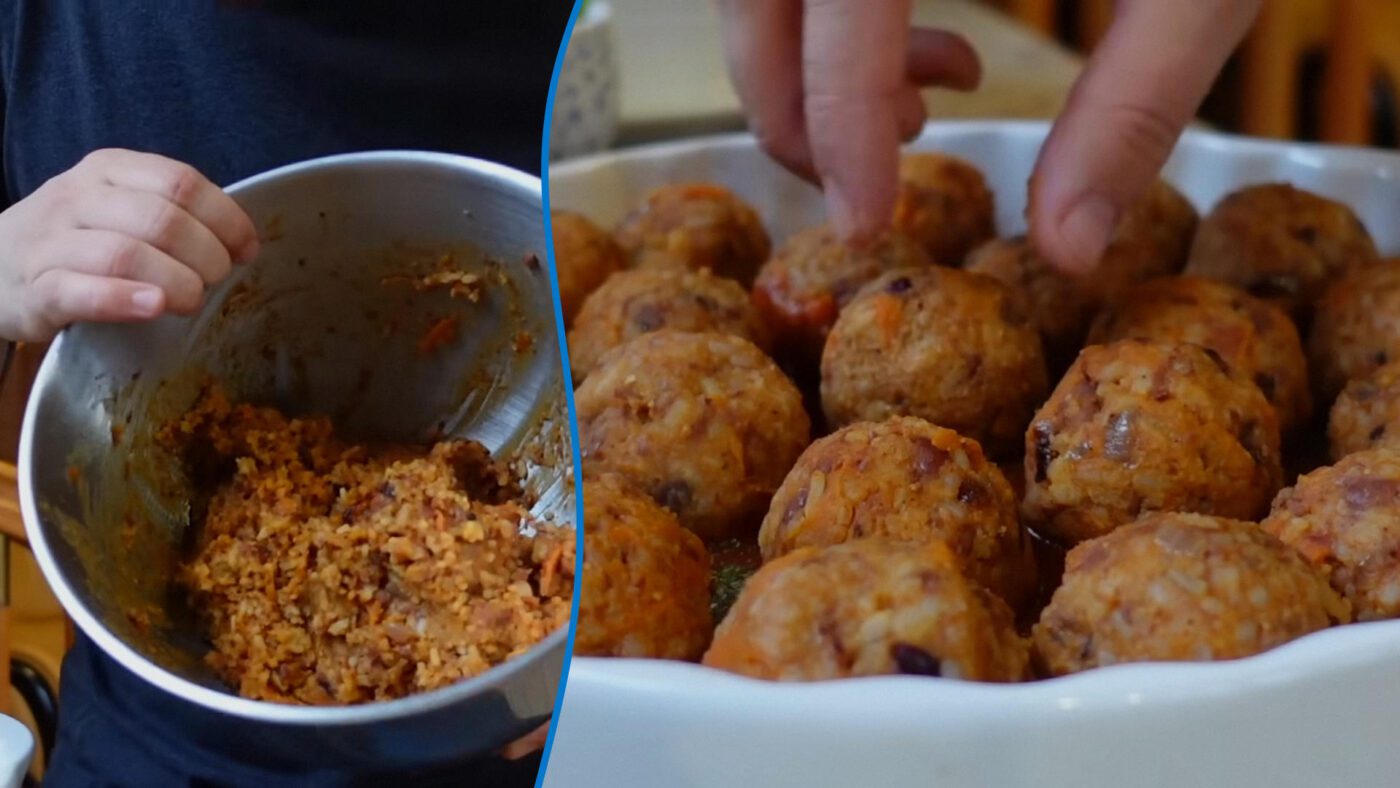 Покроковий рецепт фрикадельок з квасолі та рису