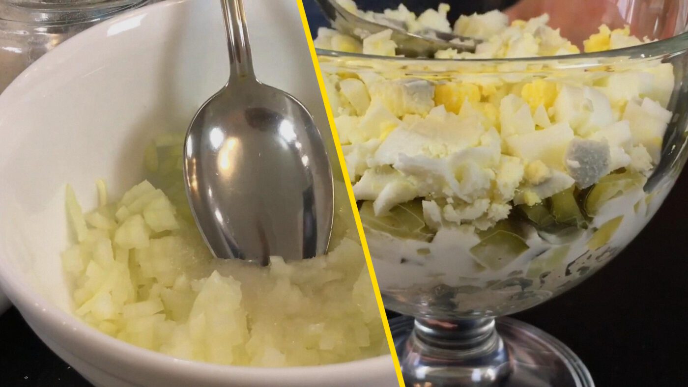 Покроковий рецепт простого, але дуже смачного салату Прага