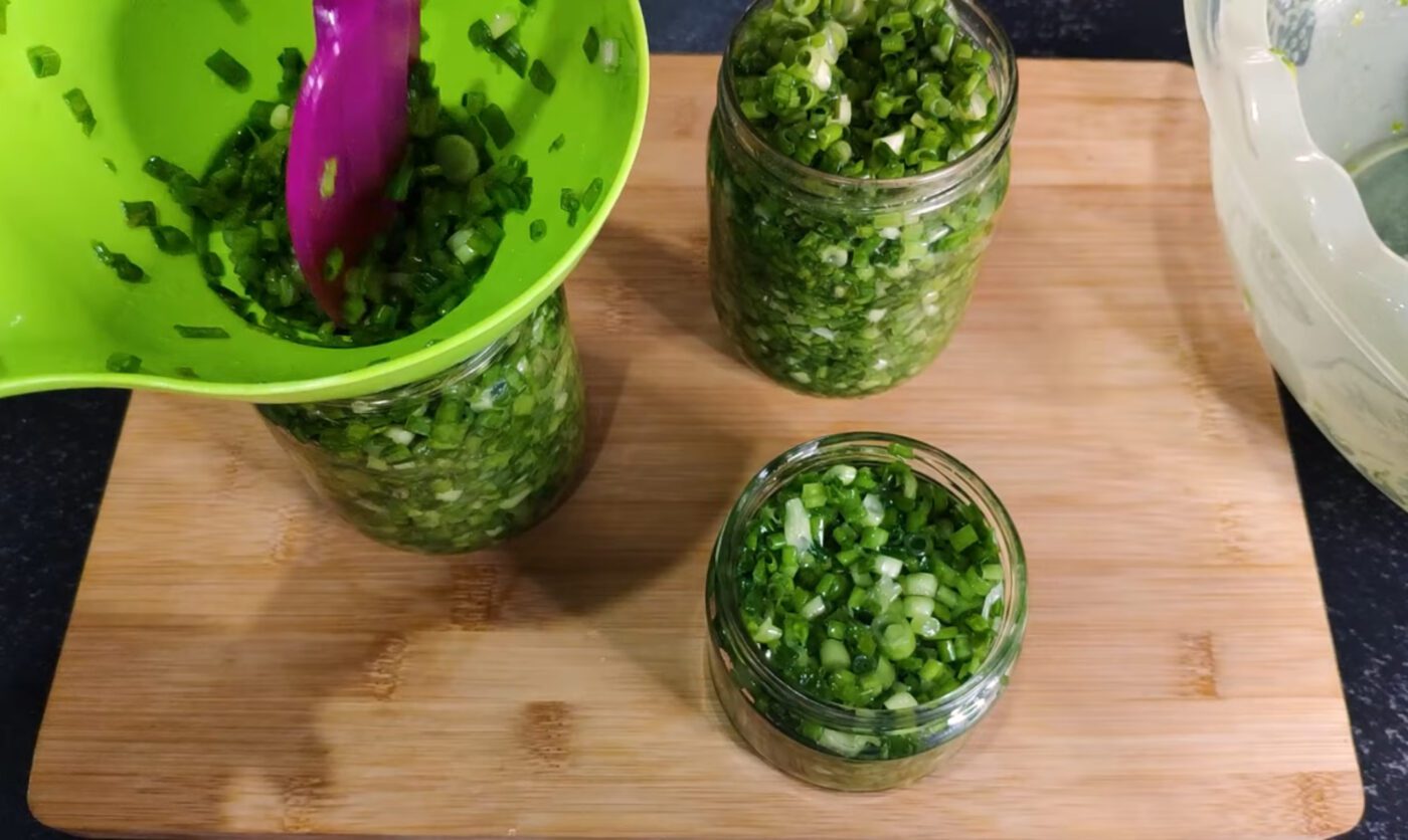 Як робити заготівлі зеленої цибулі, аби вона була свіжа 