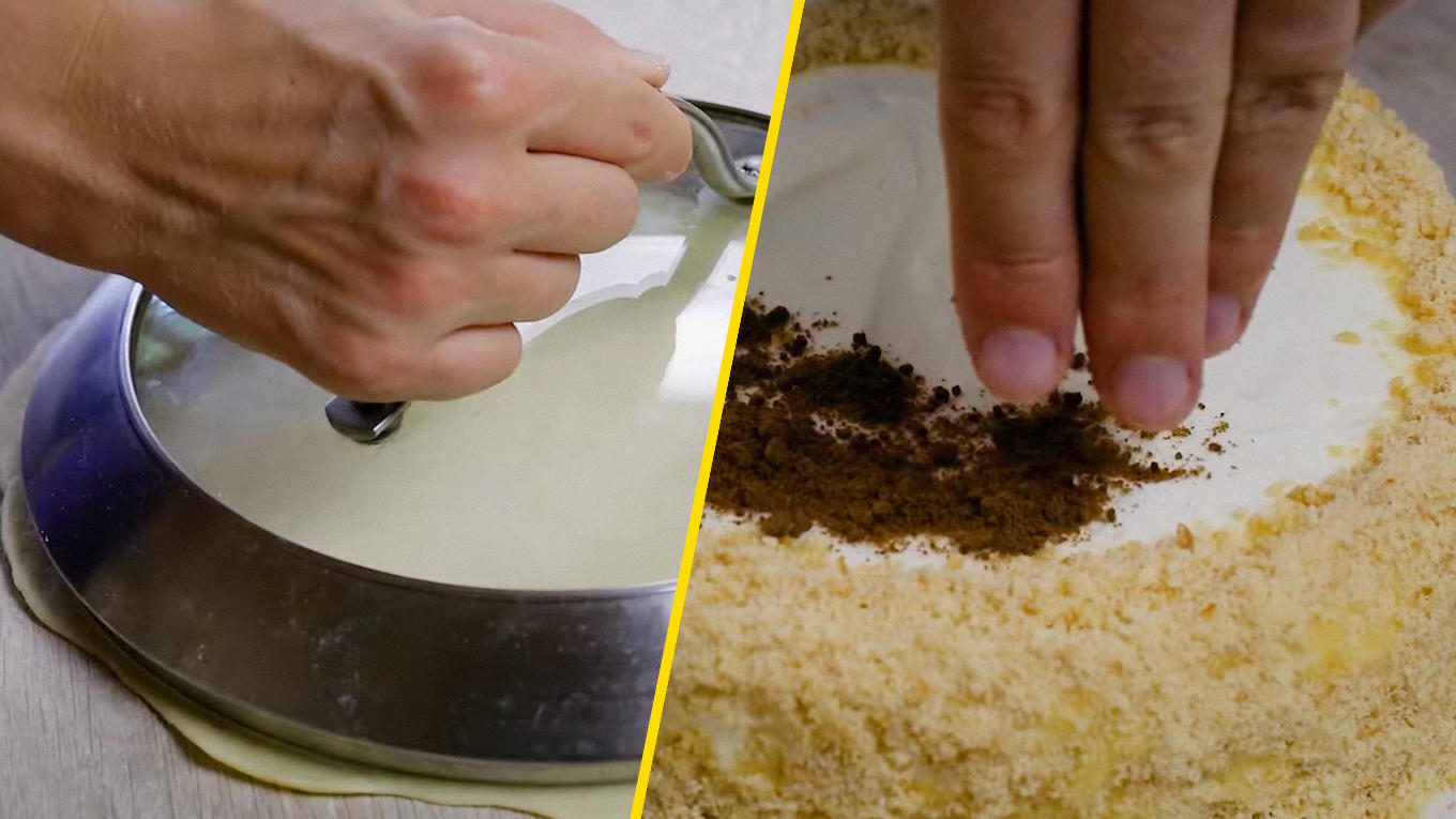 Простий сметанник з трьох інгредієнтів без випікання коржів у духовці