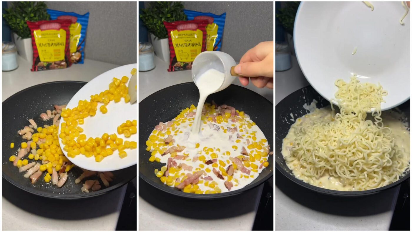 Кухарі показали, як зробити смачну вечерю з вермішелі швидкого приготування