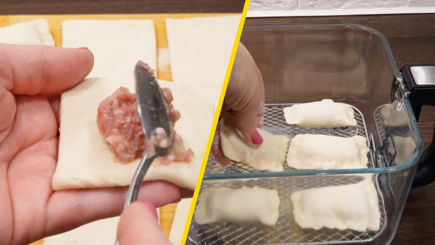 Господині показали, як зробити смачні пиріжки з фаршем в аерогрилі та духовці