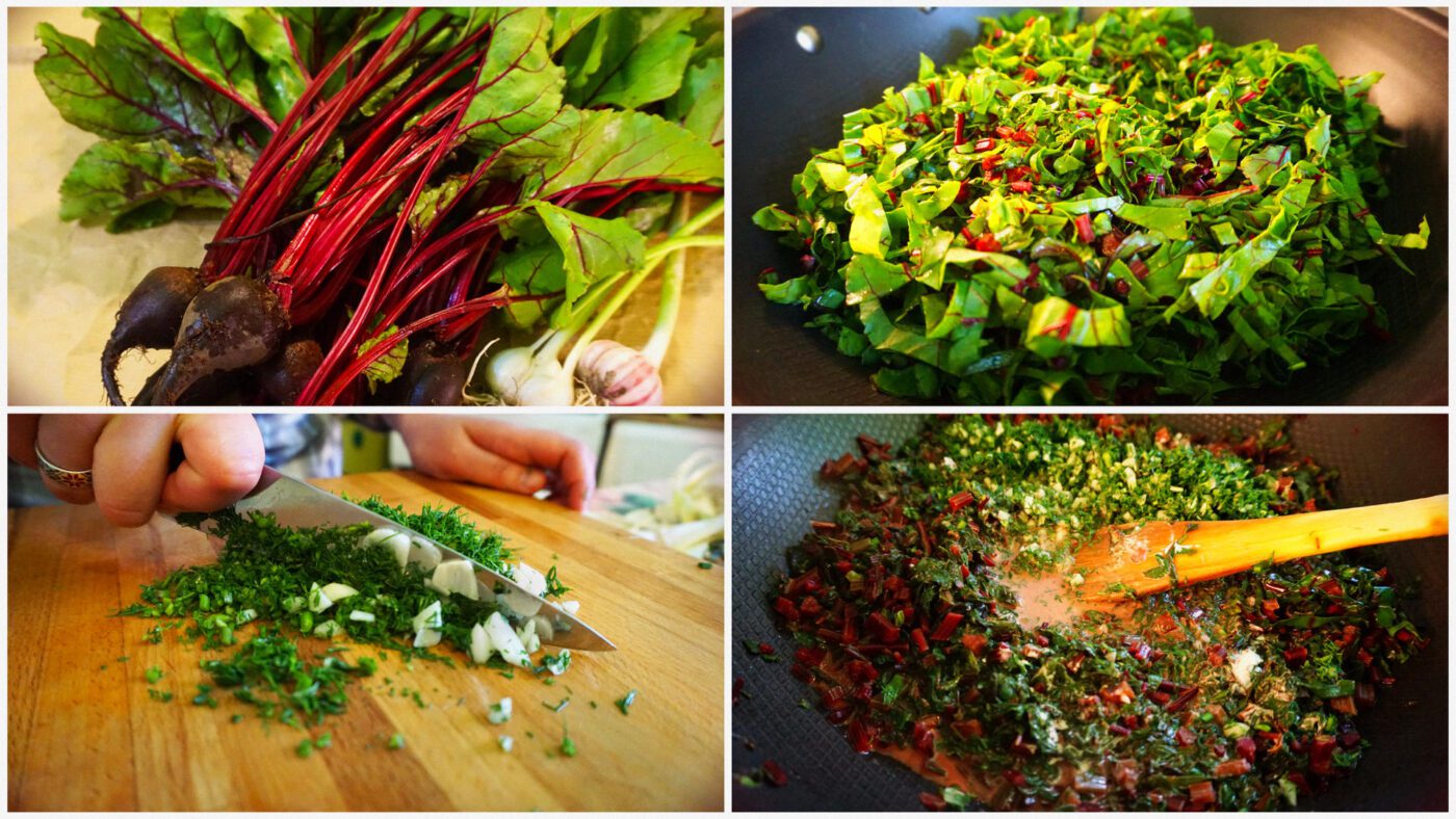 Господині показали, як приготувати смачне тушковане листя буряка