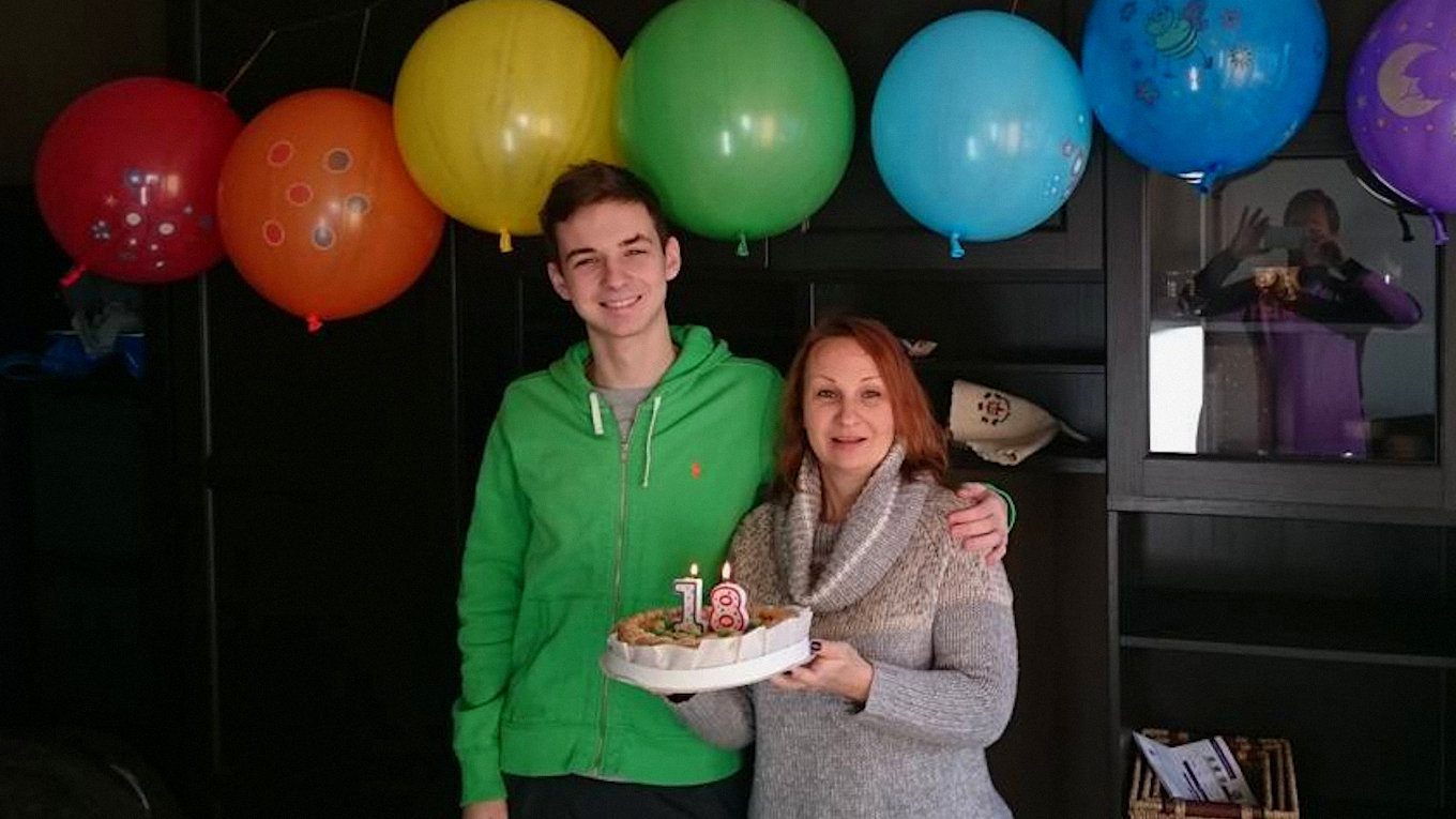 Фото дружини ти сина Данила, яке зробив Ігор Кондратюк під час святкування дня народження