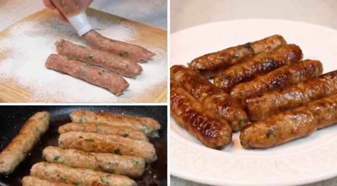 Сьогодні показую, як зробити домашню ковбасу без оболонки: це набагато швидше, а на смак – 1 в 1 Ковбаски з м'ясного фаршу без оболонки