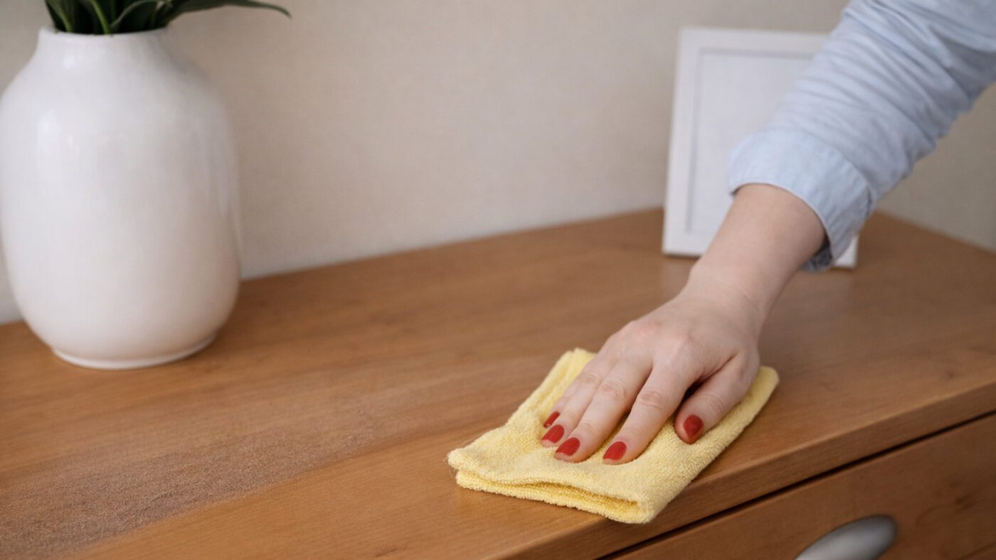 Господині показали, як правильно чистити меблі гліцерином