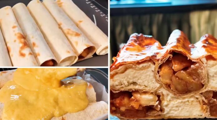 Витрачаю на цей пиріг 10 хвилин + 40 на випікання. Наче з дорогої кондитерської: 2 начинки з яблук та сиру Пиріг із лаваша з 2 начинками