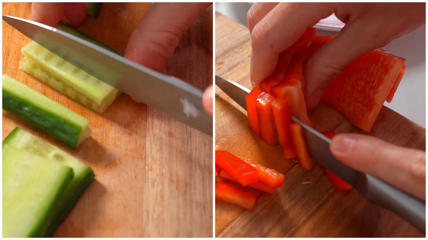 Чим акуратніше наріжете овочі, тим симпатичнішим буде салат на святковому столі