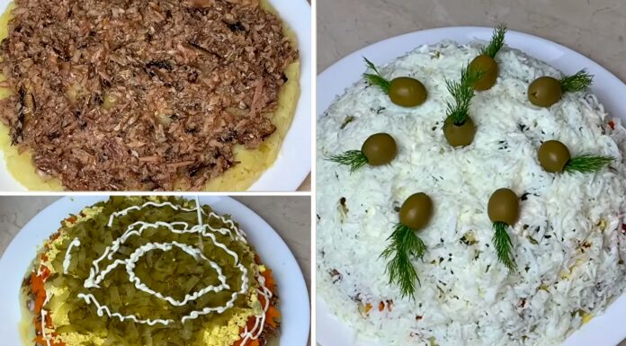 Бюджетний салат зі шпротами на Новий рік
