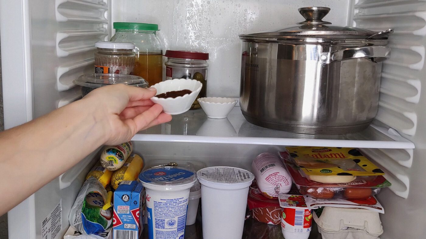 Можна використати кілька збирачів запаху для кращого ефекту: сода, вугілля, хліб, кава тощо