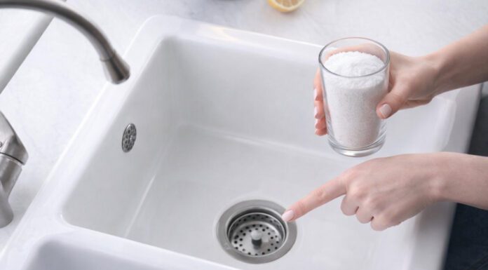 Засипаю склянку солі в раковину – і жир не забиває труби: прочистила засмічення без сантехніка за 5 хвилин Чищення зливу від невеликого засмічення кухонною сіллю без розбирання сифона