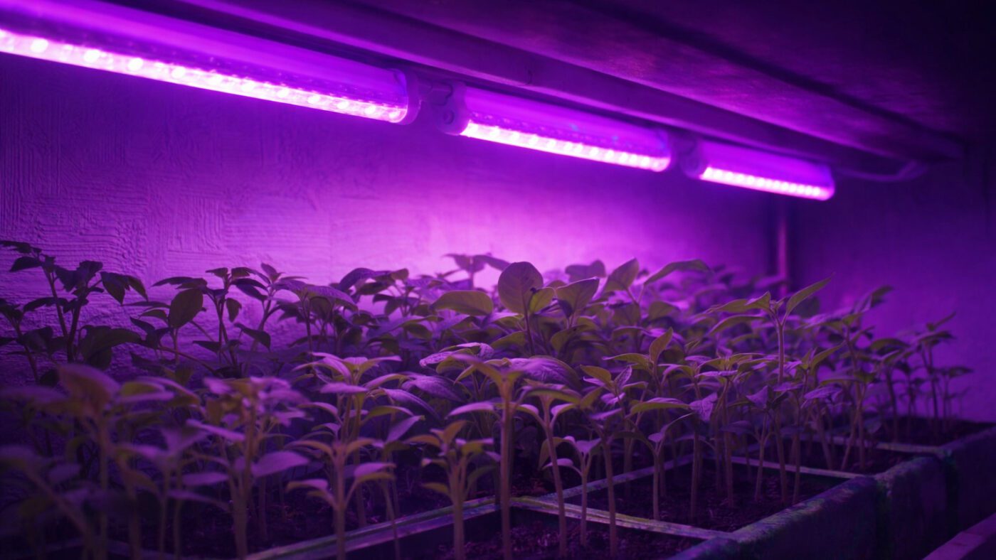 Хоча у фіолетовому світлі є сенс, але з білим все теж ростиме добре